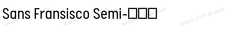 Sans Fransisco Semi字体转换